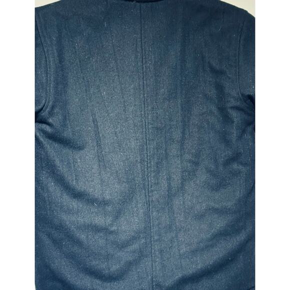 Kenneth Cole Reaction Wool Blend Black Double Breasted & Pockets Coat Boys Sz 4 - Picture 9 of 12